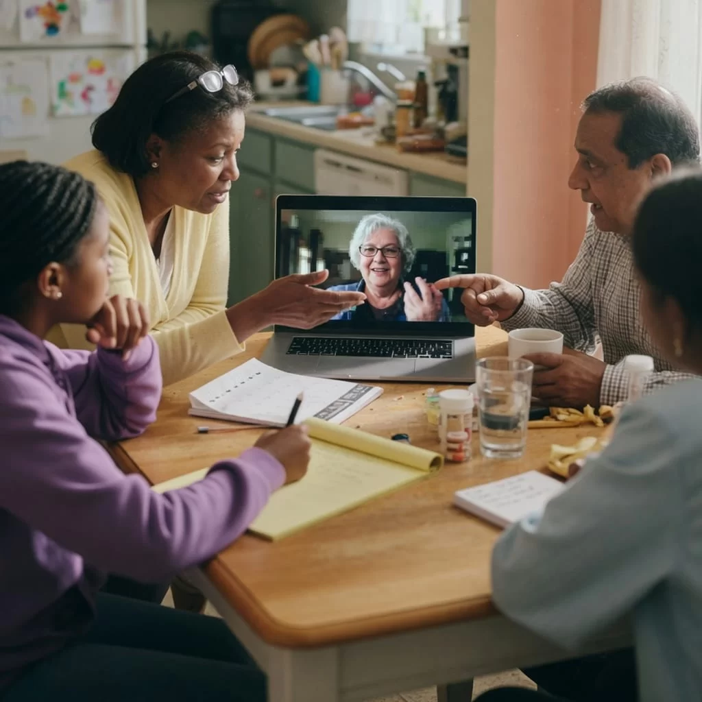 how to coordinate care family members home aides