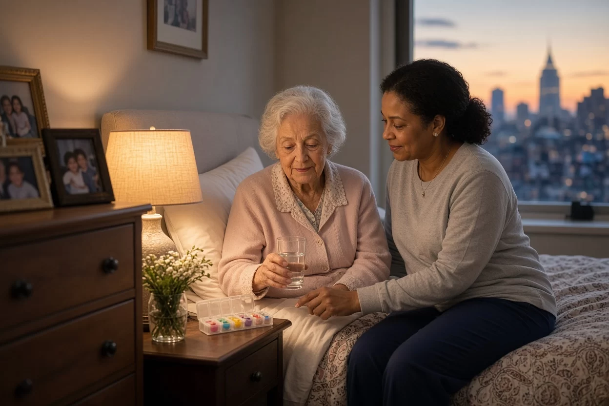 Caring for a Parent Who Becomes Anxious About Medications at Night