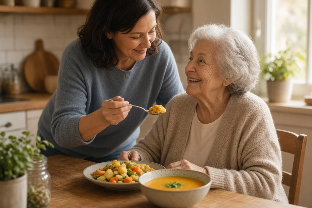 Senior Food Texture Preferences: Pureed vs. Chopped