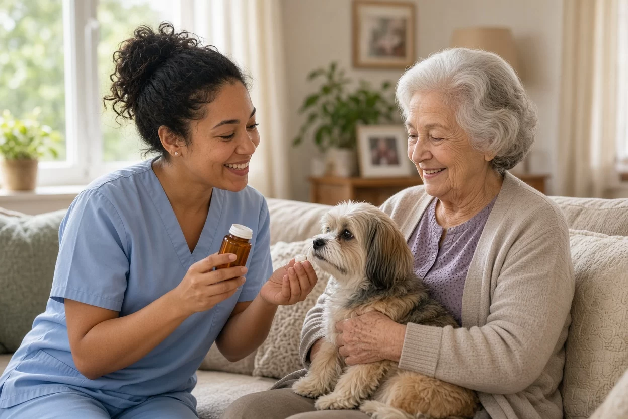 Senior Pet Care: Sharing Medication Schedules with Aides